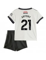 Manchester United Antony #21 Kolmaspaita Lasten 2024-25 Lyhythihainen (+ shortsit)